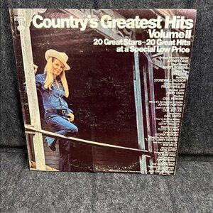 Country’s Greatest Hits Volume II Brown and Blue Album Cover